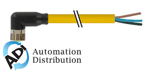 Murrelektronik 7000-08081-0201000 m8 female 90?? with cable, pur 3x0.25 ye ul/csa 10m