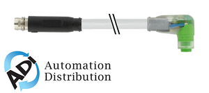 Murrelektronik 7000-88161-2300060 m8 male 0?? / m8 female 90?? snap-in led, pur 3x0.25 gy ul/csa+drag chain 0,6m