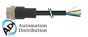 Murrelektronik 7700-A3001-UMB0150 mini (7/8) 3 pole, male (ext.) 0?? w/ cable, pur 3x1.5 (3x16awg) bk ul/csa 1.5m