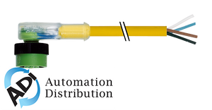 Murrelektronik 7050-12421-0340500 mq12 female 90?? led, pur 4x0.34 yellow, ul/csa, drag ch 5m