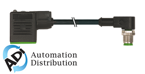 Murrelektronik 7000-41021-6560200 m12 male 90?? / msud valve plug form b 10 mm, pur 3x0.75 black robot, drag ch 2m