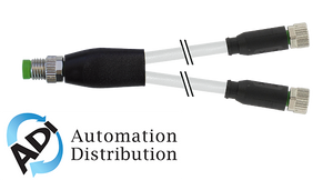 Murrelektronik 7000-87001-2100030 m8 male y-distributor / m8 female 0??, pvc 3x0.25 gy ul/csa 0,3m