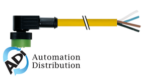 Murrelektronik 7050-12341-0340750 mq12 female 90?? with cable, pur 4x0.34 ye ul/csa+drag chain 7.5m