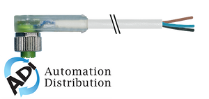 Murrelektronik 7000-12421-2540300 m12 female 90?? led, pur 4x0.34 gray, robot, drag ch 3m