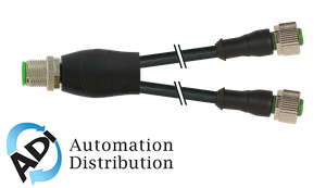 Murrelektronik 7000-40701-6230050 m12 male y-distributor / m12 female 0??, pur 3x0.34 bk ul/csa 0,5m