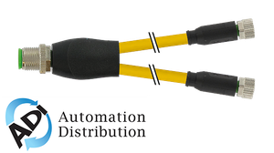 Murrelektronik 7000-40821-0200150 m12 y-distributor / m8 female 0??, pur 3x0.25 ye ul/csa 1,5m