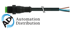 Murrelektronik 7005-12001-6331000 m12 male 0?? with cable lite, pur 3x0.34 bk ul/csa+drag chain 10m