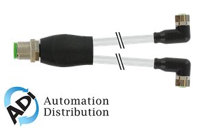 Murrelektronik 7000-40841-2100030 m12 y-distributor / m8 female 90??, pvc 3x0.25 gy ul/csa 0.3m