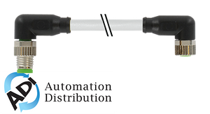 Murrelektronik 7000-89571-2400100 m8 male 90?? / m8 female 90??, shielded, pur 3x0.34 shielded gy ul/csa+drag chain 1m