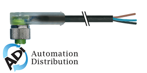 Murrelektronik 7000-12411-6540300 m12 female 90?? with cable led, pur 4x0.34 bk ul/csa+robot+drag chain 3m