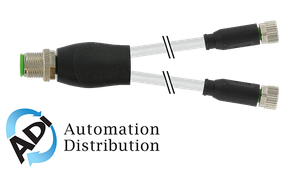 Murrelektronik 7000-40821-2200150 m12 y-distributor / m8 female 0??, pur 3x0.25 gy ul/csa 1,5m