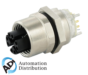 Murrelektronik 7000-21161-0000000 m12 female receptacle x coded rear mount solder