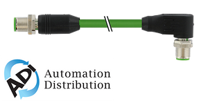 Murrelektronik 7000-44541-7960050 m12 male 0?? / m12 male, 90??, shielded, ethernet, pur 2x2xawg22 shielded gn ul/csa+dragchain 0,5m