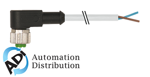 Murrelektronik 7000-15021-4141200 m12 female 90?? with cable cube67, pur-ob 2x0,5 grey ul,csa+drag chain 12m