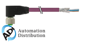 Murrelektronik 7000-14271-7990060 m12 female 90?? shielded, b coded ,interbus, pur 3x2x0.25 shielded violet 0.6m