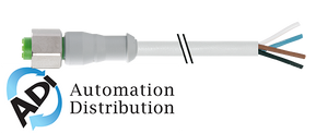 Murrelektronik 7014-14381-2150500 m12 female 0?? b coded f&b, pvc 5x0,34 gy ul,csa 5m