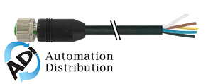 Murrelektronik 7000-17041-6070300 m12 female 0?? with cable, pvc 8x0.25 bk ul/csa 3m