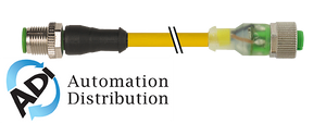 Murrelektronik 7000-40311-0340400 m12 male 0?? / m12 female 0?? led, pur 4x0.34 yellow, ul/csa, drag ch 4m