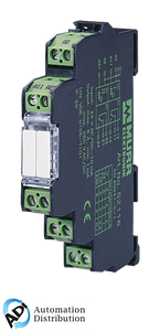 Murrelektronik 52103 miro12,4-1output-rel.24v-2u, miro 12.4 24v-2u output relay, in: 24 vac/dc - out: 250 vac/dc / 6 a, 2 c/o contact - 12,4 mm screw-type terminal