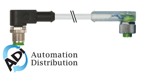 Murrelektronik 7000-40401-2130750 m12 male 90?? / m12 female 90?? led, pvc 3x0.34 gray, ul/csa 7.5m
