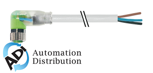 Murrelektronik 7000-08102-2311000 m8 female 90?? with cable led, pur 4x0.25 gy ul/csa+drag chain 10m