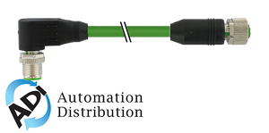Murrelektronik 7000-44581-7930150 m12 male 90?? / m12 female, 0??, shielded, ethernet, pur 1x4xawg22 shielded gn ul/csa+robot 1,5m