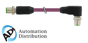 Murrelektronik 7000-44541-7980150 m12 male 0?? / m12 male, 90??, shielded, ethernet, pur 2x2xawg22 shielded vt ul/csa+dragchain 1,5m