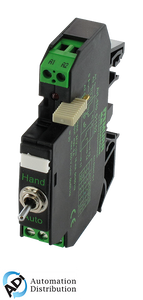 Murrelektronik 51152 rmmduh-st 11/24 output relay with toggle switch, in: 24 vac/dc - out: 250 vac/dc / 8 a, 1 c/o contact - 12 mm screw-type terminal
