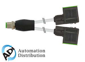 Murrelektronik 7000-42401-2260150 m12 y-distributor / msud valve plug form a 18mm, pur 3x0.75 gray, 1.5m