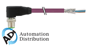 Murrelektronik 7000-14561-7980300 m12 male,90?? shielded, d-cod, ethernet, pur 2x2xawg22 shielded vio ul,csa+dragchain 3m