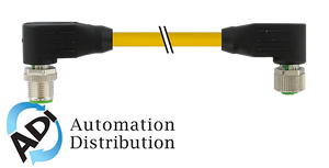 Murrelektronik 7700-48021-U0H0030 m12 male 90?? / m12 female 90??, tpe 8x22awg ye ul/csa, itc/pltc 0.3m