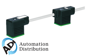 Murrelektronik 7000-58121-2370500 msud double valve plug form bi 11mm, pur 4x0.75 gray, ul/csa, drag ch 5m