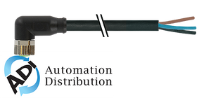 Murrelektronik 7000-08081-6501000 m8 female 90?? with cable, pur 3x0.25 bk ul/csa+robot+drag chain 10m