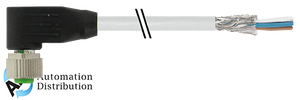 Murrelektronik 7000-13261-2011000 m12 female 90?? shielded with cable, pvc 4x0.34 shielded gy ul/csa 10m