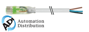 Murrelektronik 7000-08111-2501000 m8 female 0?? led with cable, pur 3x0,25 gy ul,csa+robot+drag chain 10m