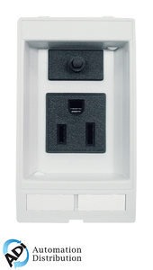 Murrelektronik 4000-68000-0110000 modlink msdd socket insert usa nema 5-15, 125vac/3a with fuse