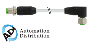Murrelektronik 7000-40541-3490250 m12 male 0?? / m12 female 90?? shielded, pur 5x0.34 shielded gy 2,5m