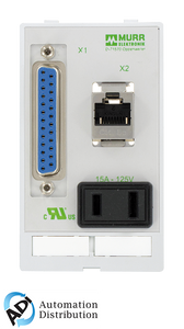 Murrelektronik 4000-68000-4000000 modlink msdd single combi insert usa nema 1-15, 1xsud-d25 female/male + 1xrj45 female/female