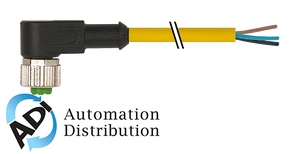 Murrelektronik 7000-12341-0242500 m12 female 90?? with cable, pur 4x0.34 ye ul/csa 25m