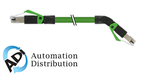 Murrelektronik 7000-74341-7960150 rj45 male 0?? / rj45 male 45?? down, shield ethernet, pur 2x2xawg22 shielded gn ul,csa+dragchain 1,5m