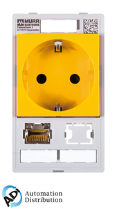 Murrelektronik 4000-68000-4590001 modlink msdd single combi insert germany yellow, 1x rj45 + 1x data cutout