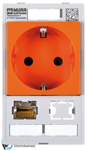 Murrelektronik 4000-68000-4620001 modlink msdd single combi insert germany orange, 1x rj45 + 1x data cutout