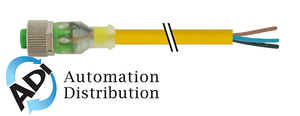 Murrelektronik 7000-12261-0332000 m12 female 0?? led, pur 3x0.34 yellow, ul/csa, drag ch 20m