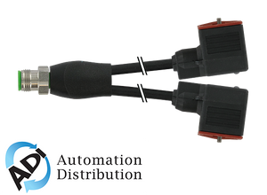 Murrelektronik 7072-42401-6360150 m12 xtreme y-distributor / msud valve plug form a 18mm, pur 3x0.75 bk ul/csa+drag chain 1,5m