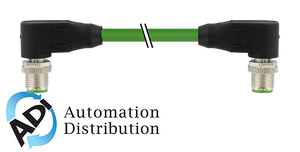 Murrelektronik 7000-44561-7930500 m12 male 90?? / m12 male, 90??, shielded, ethernet, pur 1x4xawg22 shielded gn ul/csa+robot 5m
