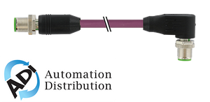 Murrelektronik 7000-44541-7980500 m12 male 0?? / m12 male, 90??, shielded, ethernet, pur 2x2xawg22 shielded vt ul/csa+dragchain 5m