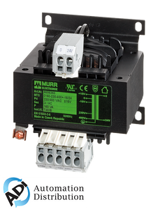 Murrelektronik 6686367 mts 1-phase control and isolation transformer, p: 63va in: 230/400vac +/- 15vac out: 230vac, screw and din-rail mounting, spring clamp connection