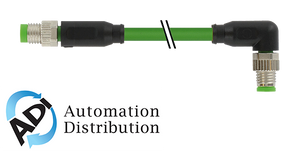 Murrelektronik 7000-89711-7910750 m8 male 0?? / m8 male 90?? shield, ethercat, pur 1x4x0,155 shield gn ul/csa, drag ch 7.5m
