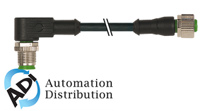 Murrelektronik 7000-40201-6541300 m12 male 90?? / m12 female 0??, pur 4x0.34 bk ul/csa+robot+drag chain 13m