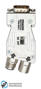 Murrelektronik 7000-99421-0000000 m12/d-sub profibus adapter 180??, m12 male b-cod. / m12 female b-cod.